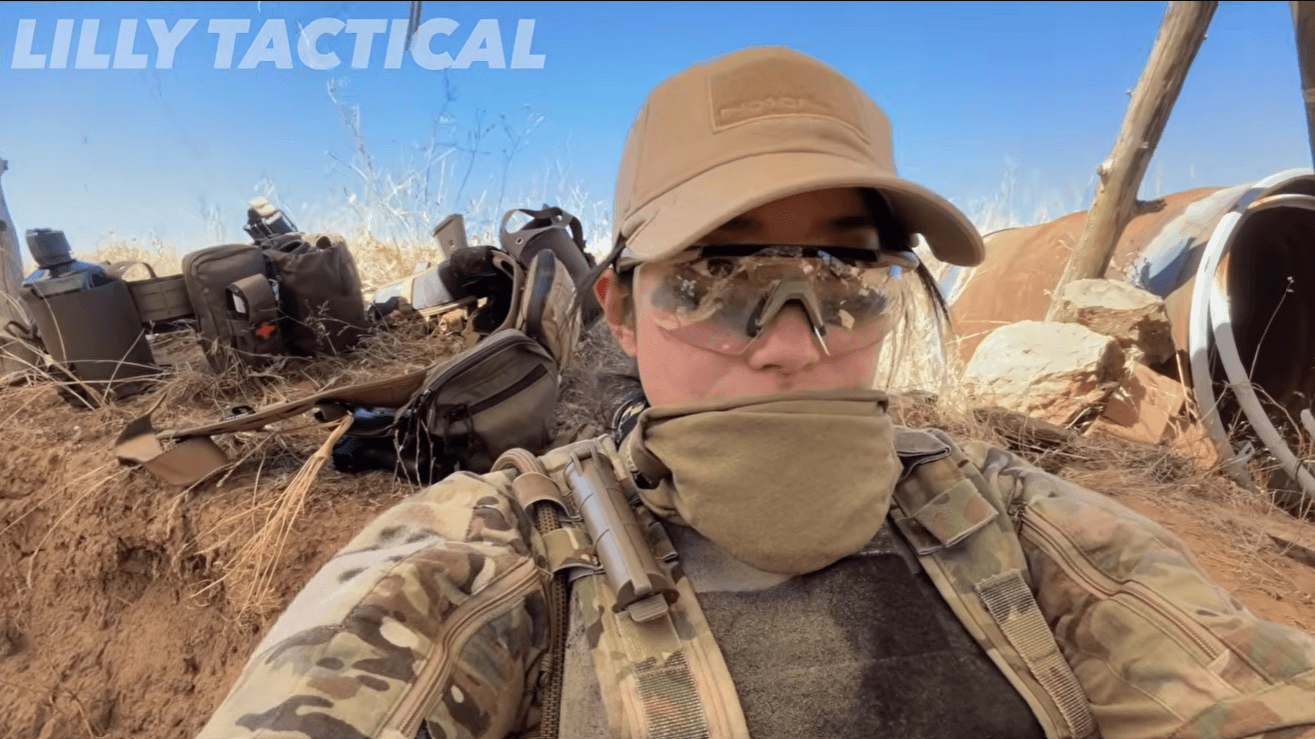 Lilly Tactical in MilSim West trench