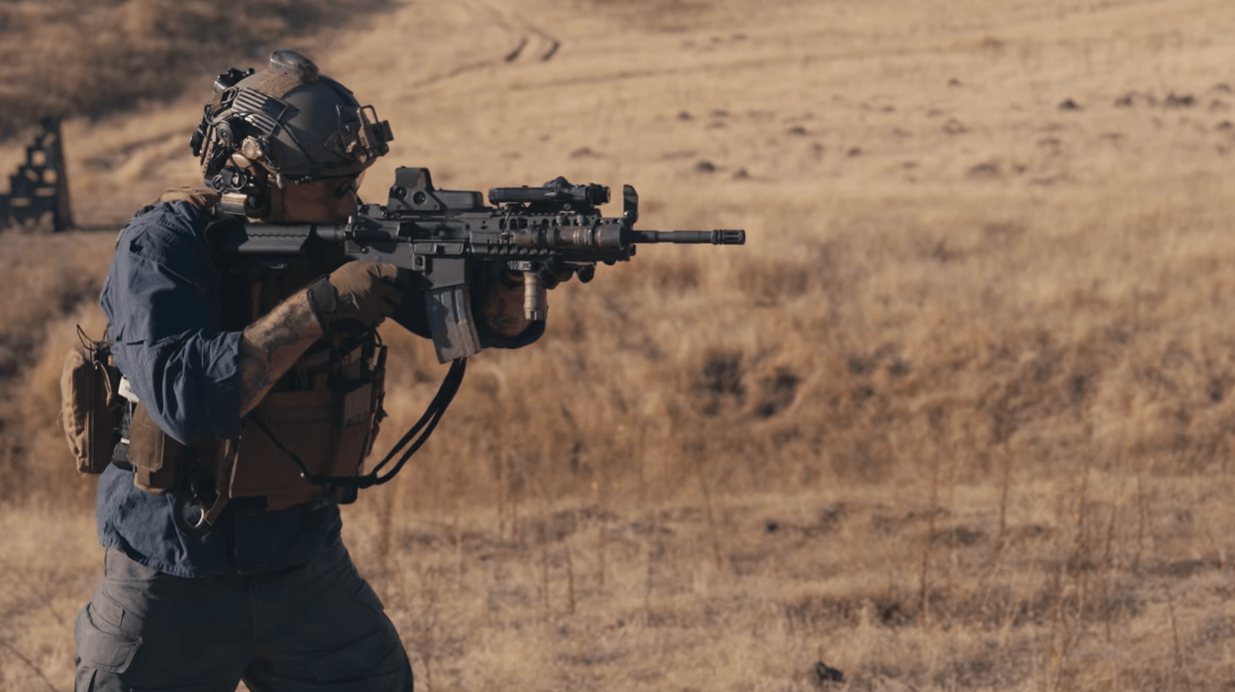 Garand Thumb firing M4 carbine
